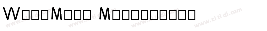 WvunMing Medium字体转换